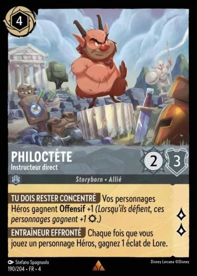 190/204 - Philoctète, Instructeur direct