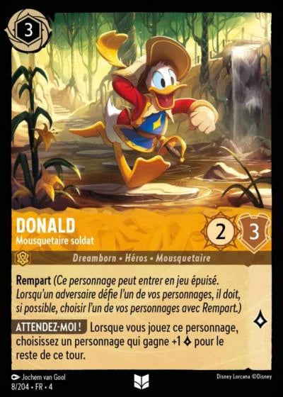 008/204 - Donald, Mousquetaire soldat