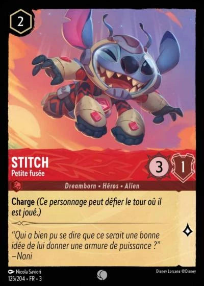 125/204 - Stitch, Petite fusée