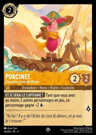 016/204 - Porcinet, Capitaine pirate de Winnie