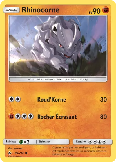 093/214 - Rhinocorne