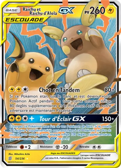 054/236 - Raichu et Raichu d’Alola GX