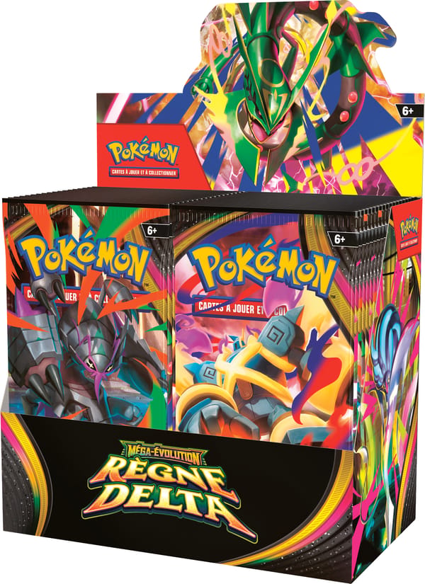 Display Pokémon Méga-Évolution Règne Delta ME06, boîte de 36 boosters, version française scellée - LorenZone