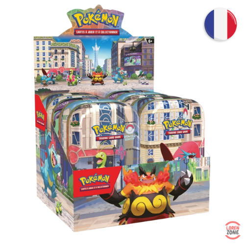 Mini Tin Pokémon Illumis - présentoir 10 boîtes - Ville d'Illumis - LorenZone