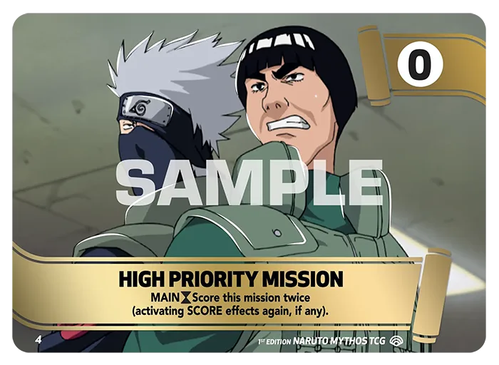 Carte Naruto Mythos High Priority Mission MSS04/140 Mission Mission Shinobi Shiren 2ème Chapitre Neuf EN LorenZone