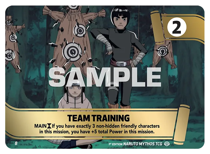 Carte Naruto Mythos Team Training MSS08/140 Mission Mission Shinobi Shiren 2ème Chapitre Neuf EN LorenZone