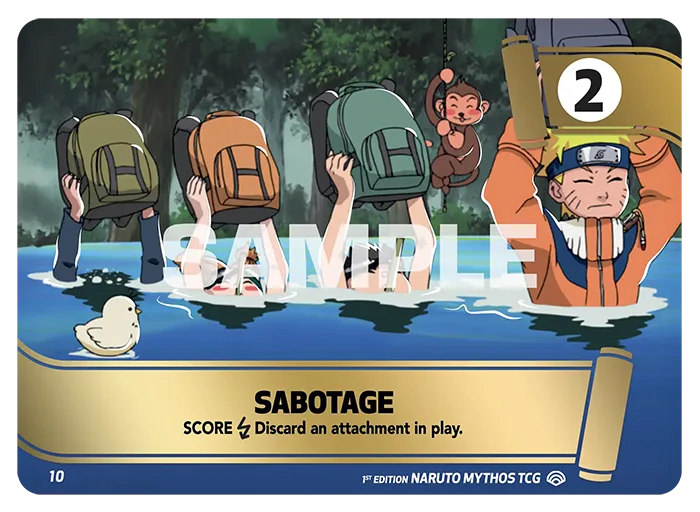 Carte Naruto Mythos Sabotage MSS10/140 Mission Mission Shinobi Shiren 2ème Chapitre Neuf EN LorenZone
