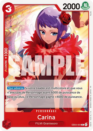Carte One Piece Carina EB03-004 - Heroines Edition