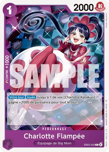 Carte One Piece Charlotte Flampée EB03-032 - Heroines Edition