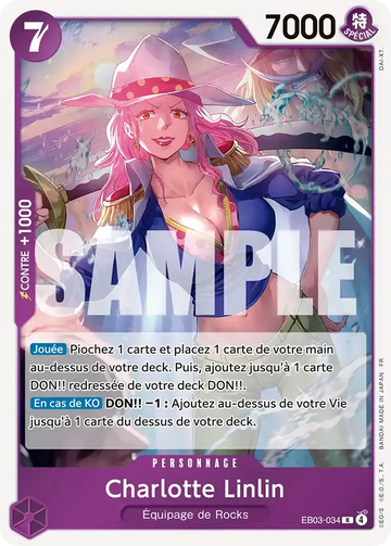 Carte One Piece Charlotte Linlin EB03-034 V1 - Heroines Edition