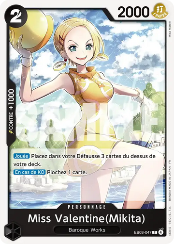 Carte One Piece Miss Valentine(Mikita) EB03-047 - Heroines Edition