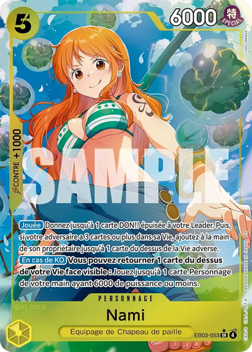 Carte One Piece Nami EB03-053 V2 - Heroines Edition