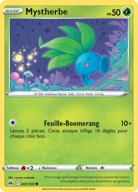 Carte Pokémon Mystherbe 001/159 CRZ Epee et Bouclier EB12_5 Neuf FR LorenZone