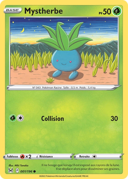 Carte Pokémon Mystherbe 001/196 LOR Origine Perdue EB11 Neuf FR LorenZone