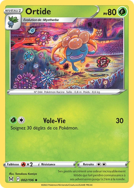Carte Pokémon Ortide 002/196 LOR Origine Perdue EB11 Neuf FR LorenZone