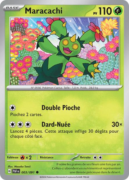 Carte Pokémon Maracachi 003/091 Destinees de Palea PAF EV4_5 Neuf FR LorenZone
