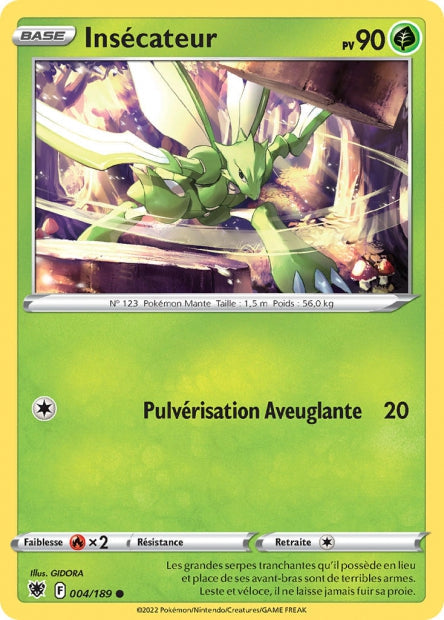 Carte Pokémon Insécateur 004/189 ASR Astres Radieux EB10 Neuf FR LorenZone
