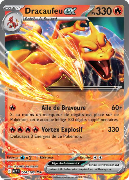 Carte Pokémon Dracaufeu ex 6/165 MEW 151 EV3_5  Neuf FR LorenZone