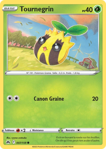 Carte Pokémon Tournegrin 007/159 CRZ Epee et Bouclier EB12_5 Neuf FR LorenZone