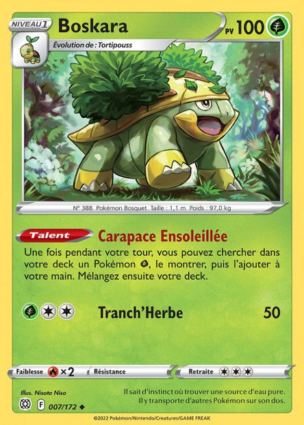 Carte Pokémon Boskara 007/172 BRS Stars Étincelantes EB09 Neuf FR LorenZone