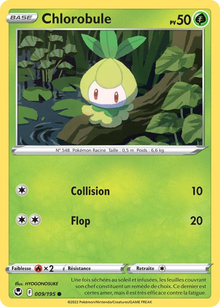 Carte Pokémon Chlorobule 009/195 SIT Tempete Argentee EB12 Neuf FR LorenZone