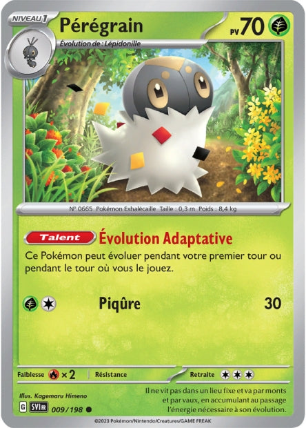 Carte Pokémon Pérégrain 009/198 SV1 Ecarlate et Violet EV01 Neuf FR LorenZone
