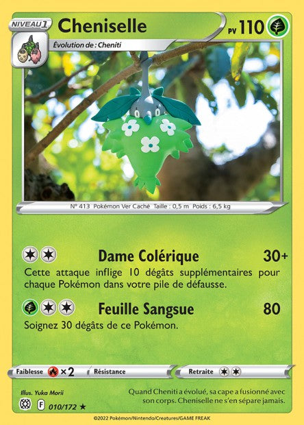 Carte Pokémon Cheniselle 010/172 BRS Stars Étincelantes EB09 Neuf FR LorenZone