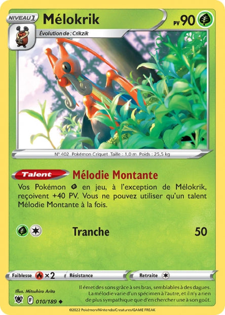 Carte Pokémon Mélokrik 010/189 ASR Astres Radieux EB10 Neuf FR LorenZone