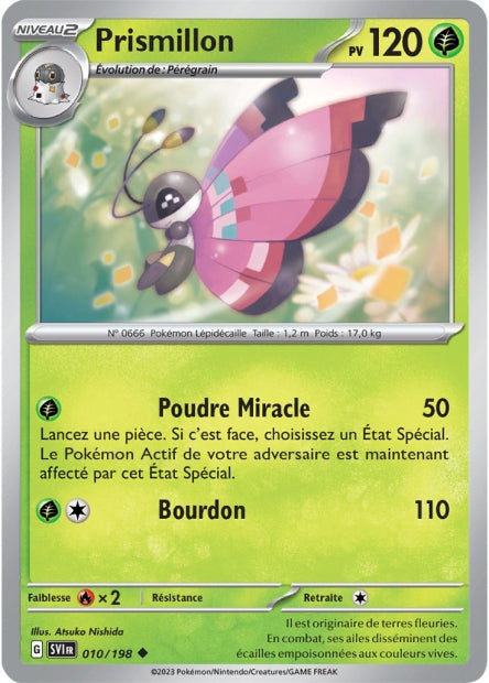 Carte Pokémon Prismillon 010/198 SV1 Ecarlate et Violet EV01 Neuf FR LorenZone