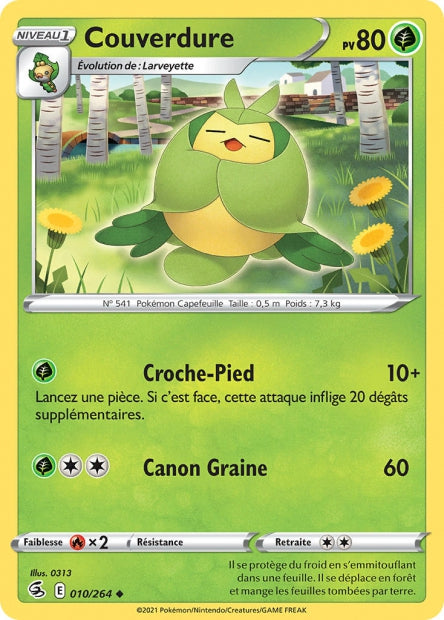 Carte Pokémon Couverdure 010/264 FST Poing de Fusion EB08 Neuf FR LorenZone