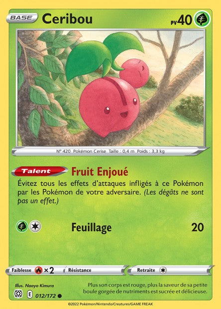 Carte Pokémon Ceribo 012/172 BRS Stars Étincelantes EB09 Neuf FR LorenZone