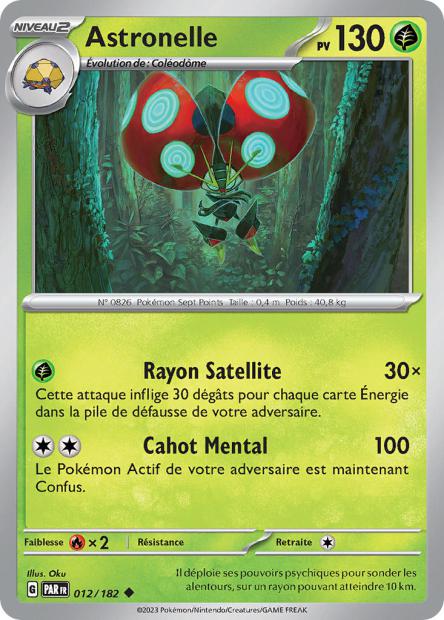 Carte Pokémon Astronelle 012/182 PAR Faille Paradoxe EV04 Neuf FR LorenZone