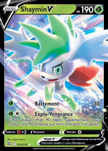Carte Pokémon Shaymin V 013/172 BRS Stars Étincelantes EB09 Neuf FR LorenZone