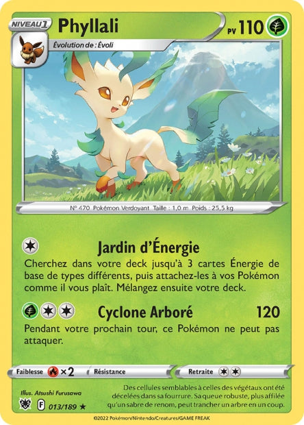 Carte Pokémon Phyllali 013/189 ASR Astres Radieux EB10 Neuf FR LorenZone