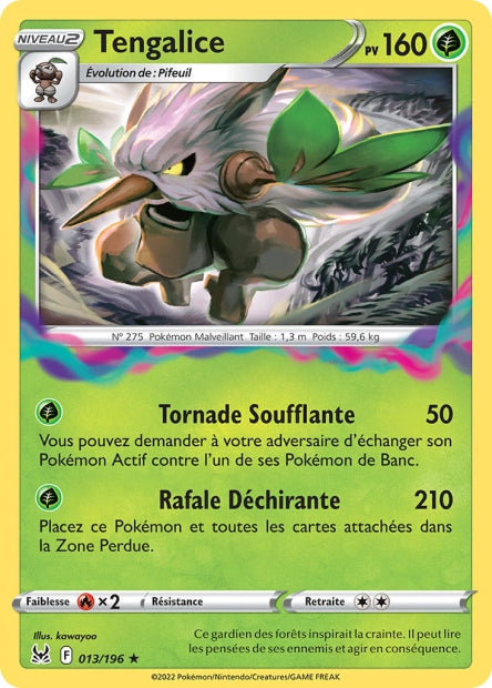 Carte Pokémon Tengalice 013/196 LOR Origine Perdue EB11 Neuf FR LorenZone
