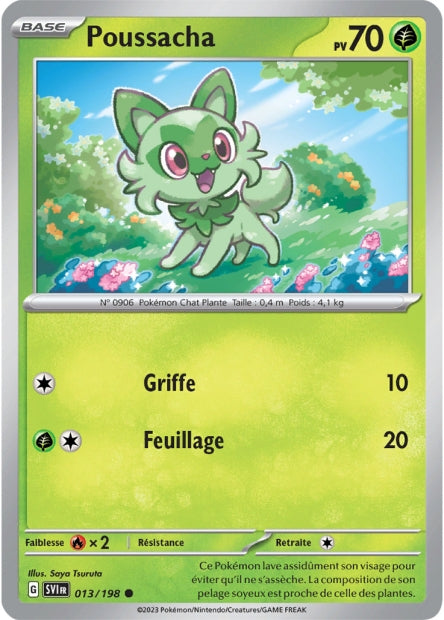 Carte Pokémon Poussacha 013/198 SV1 Ecarlate et Violet EV01 Neuf FR LorenZone