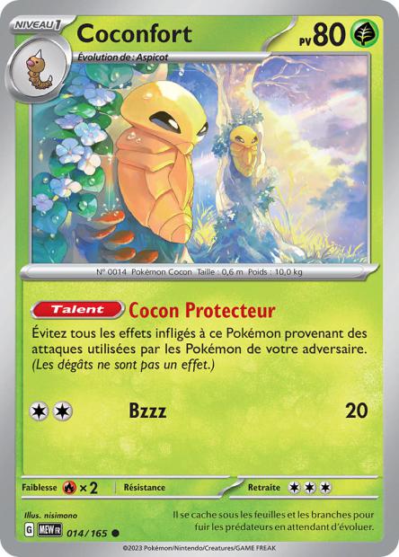 Carte Pokémon Coconfort 14/165 MEW 151 EV3_5  Neuf FR LorenZone