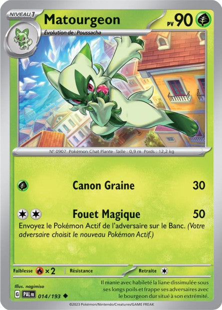 Carte Pokémon Matourgeon 014/193 PAL Evolution a Paldea EV02 Neuf FR LorenZone