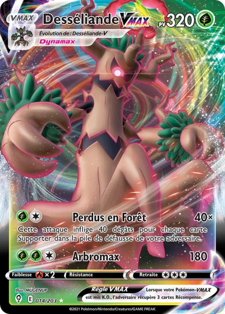 Carte Pokémon Desséliande VMAX 014/203 EVS Évolution Céleste EB07 Neuf FR LorenZone