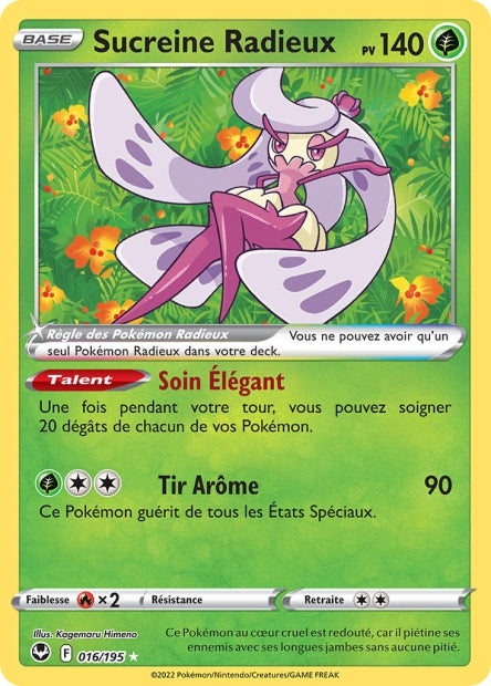 Carte Pokémon Sucreine Radieux 016/195 SIT Tempete Argentee EB12 Neuf FR LorenZone