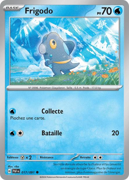 Carte Pokémon Frigodo 017/091 Destinees de Palea PAF EV4_5 Neuf FR LorenZone