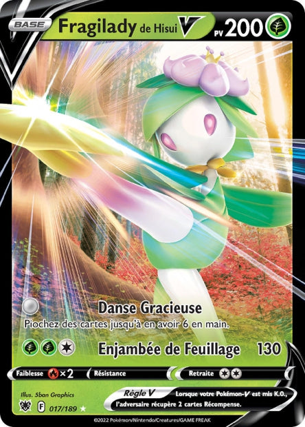 Carte Pokémon Fragiladi de Hisui V 017/189 ASR Astres Radieux EB10 Neuf FR LorenZone