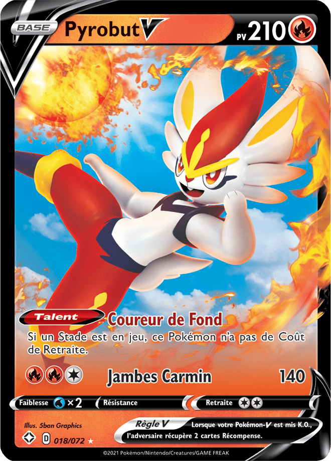 Carte Pokémon Salarsen V SV112/SV122 SWSH45 Destinées Radieuses EB4_5 Neuf FR LorenZone