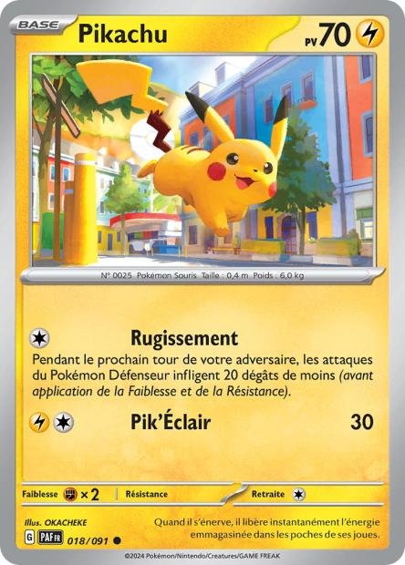 Carte Pokémon Pikachu 018/091 Destinees de Palea PAF EV4_5 Neuf FR LorenZone