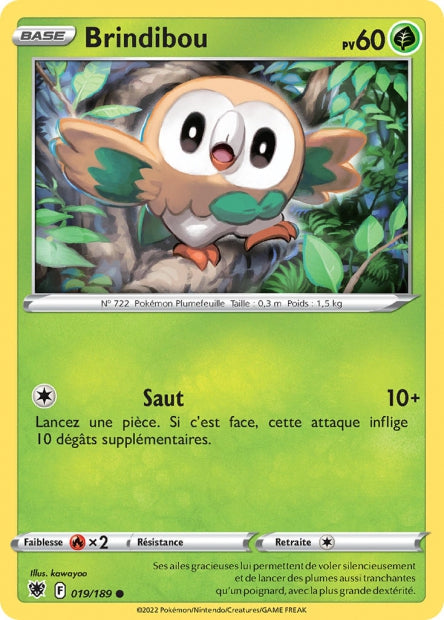 Carte Pokémon Brindibou 019/189 ASR Astres Radieux EB10 Neuf FR LorenZone