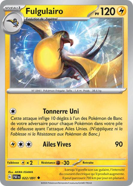 Carte Pokémon Fulgulairo 022/091 Destinees de Palea PAF EV4_5 Neuf FR LorenZone