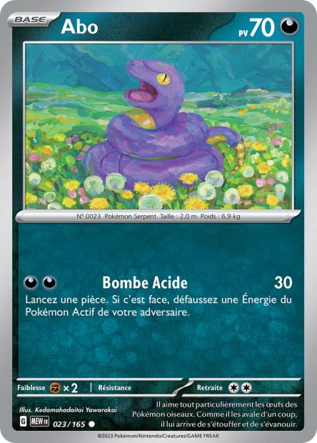 Carte Pokémon Abo 23/165 MEW 151 EV3_5  Neuf FR LorenZone