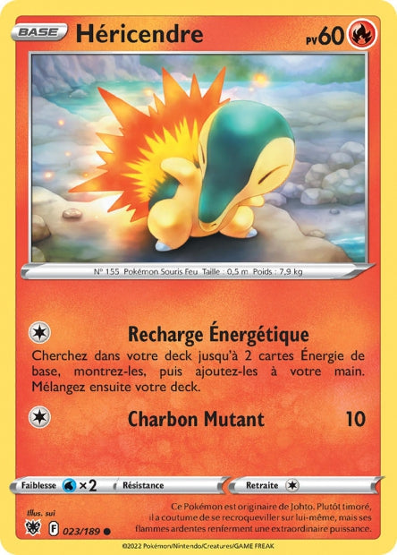 Carte Pokémon Héricendre 023/189 ASR Astres Radieux EB10 Neuf FR LorenZone
