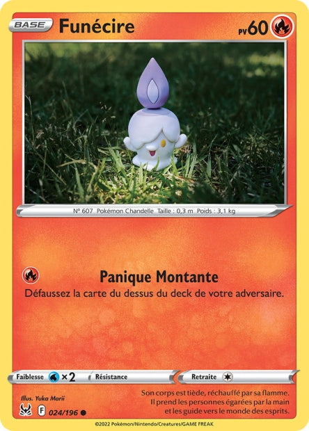 Carte Pokémon Funécire 024/196 LOR Origine Perdue EB11 Neuf FR LorenZone
