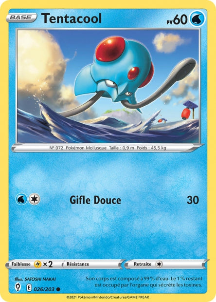 Carte Pokémon Tentacool 026/203 EVS Évolution Céleste EB07 Neuf FR LorenZone